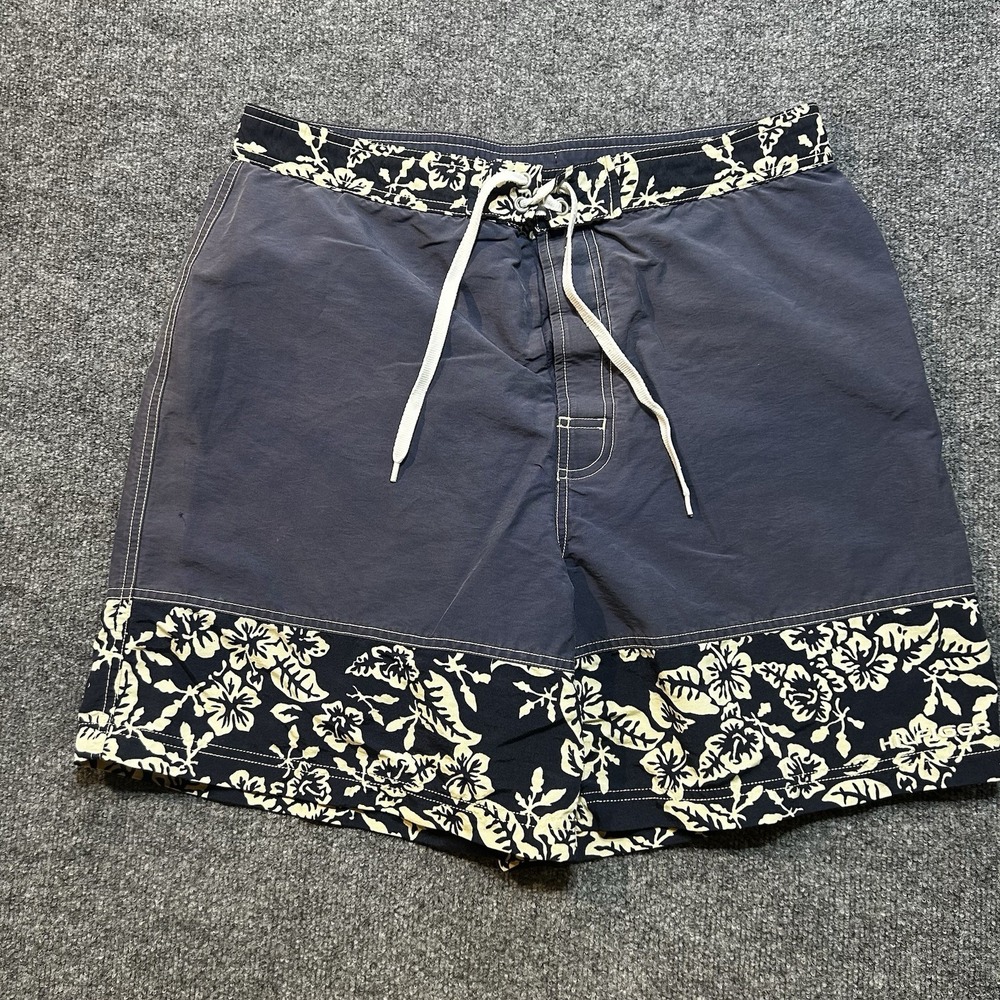 Tommy Hilfiger Swim Trunks Navy Blue Shorts Lined Pockets Logo Men's Sz XL